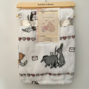 NEW Baby Blanket Winnie the Pooh and Friends Pink Hearts | Pooh Bear Collection